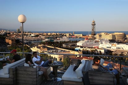 Imatge de Barcelona des de Montju&iuml;c. 