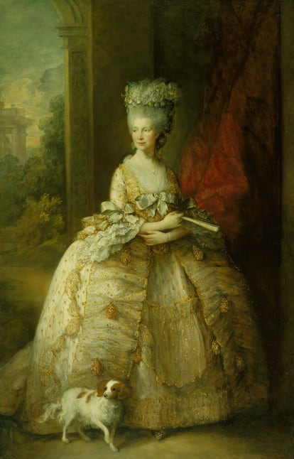 Retrato de la reina Carlota de Inglaterra. 