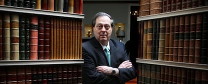 El presidente de la Comisión Internacional de Juristas, Pedro Nikken, en Madrid.