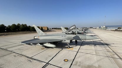 Aviones de combate eurofighter del Ala 14 del Ejército del Aire
EJÉRCITO DEL AIRE
11/02/2022