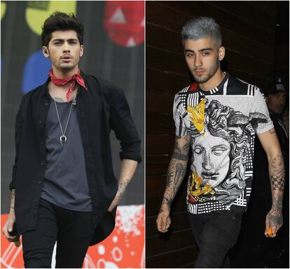 2015 fue un año de cambios para Zayn Malik: dejó su grupo One Direction y rompió su compromiso con Perrie Edwards, integrante de Little Mix. A las pocas semanas, el cantante apareció con el pelo más corto y teñido de plata.