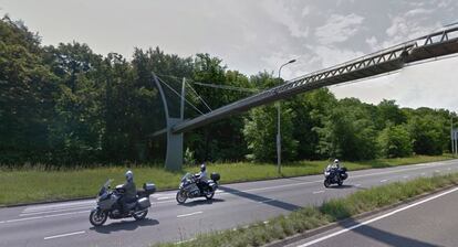 Imagen del puente para ardillas de La Haya tomada de Google Maps.