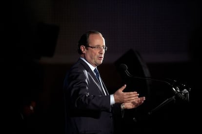 Francoise Hollande, en un mitin el pasado día 2.