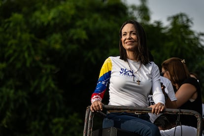 María Corina Machado, en Caracas, Venezuela, el 25 de julio de 2024.