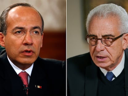 Los expresidentes Felipe Calderón y Ernesto Zedillo.