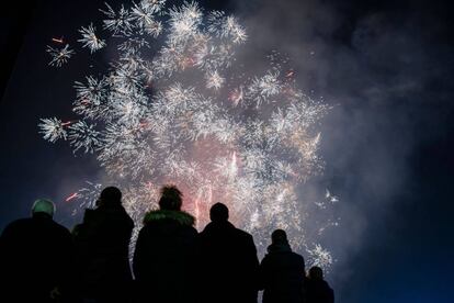 Celebració de l'Any Nou a la ciutat de Sofia (Bulgària).