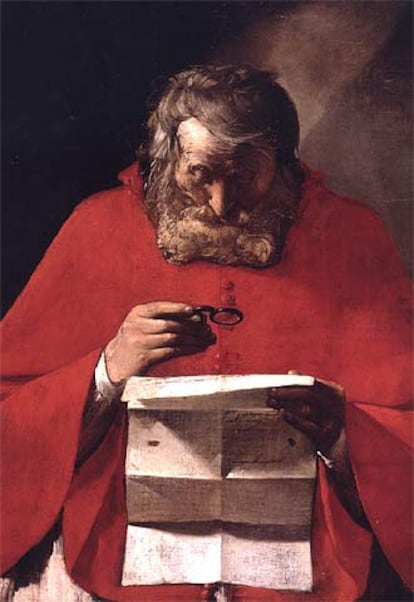 <i>San Jerónimo leyendo una carta, </i><b>.</b>