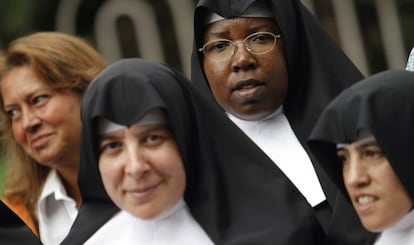 Monjas en un evento religioso en Madrid en 2011.