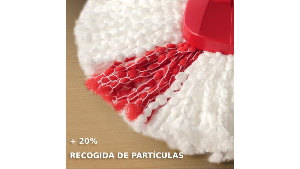 La fregona de microfibra es lavable.