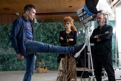 Antonio Banderas, Penélope Cruz y Óscar Martínez, en 'Competencia oficial'.