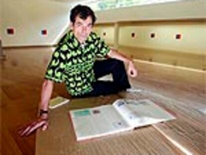 Richard Tuttle, durante la entrevista en el Centro Galego de Arte Contemporánea, en Santiago de Compostela.