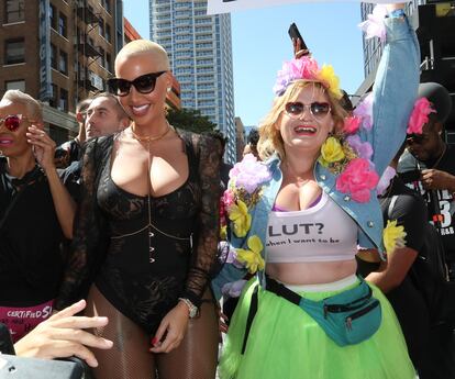 Amber Rose en la ‘slutwalk’ que organizó en 2016.