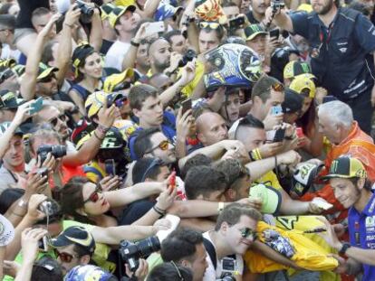 Valentino Rossi, este viernes en el circuito de Barcelona- Catalunya en Montmel&oacute;.