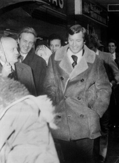 Ferguson en su llegada a Old Trafford como nuevo técnico del Manchester United el 7 de noviembre de 1986.