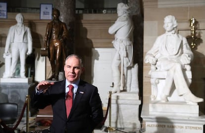 Scott Pruitt, el jefe de la EPA, a finales de febrero