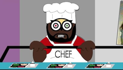 El chef a punto de responder