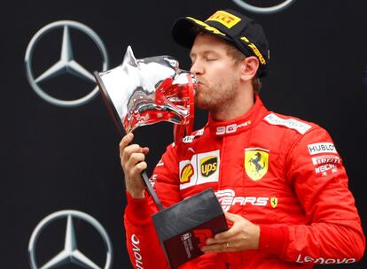 El piloto e Ferrari Sebastian Vettel (en la imagen), protagonista de una espectacular remontada desde la última hasta la segunda posición, afirmó que lo dio "todo" para pisar el podio en el Gran Premio de Alemania de Fórmula Uno.
