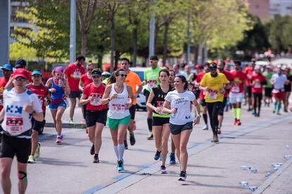 Cada vez la participación de mujeres en pruebas como la maratón es mayor. 