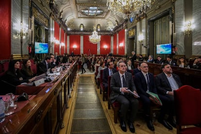 El president del Parlament, Roger Torrent, ha avisat aquest dimarts davant del Tribunal Suprem que no deixaran de defensar la seva posició independentista, que ha qualificat de "conflicte polític" que ha de ser abordat "amb democràcia i política" i no amb el Codi Penal.