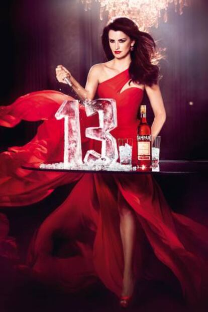 Imagen promocional de Campari con la actriz Pen&eacute;lope Cruz. 