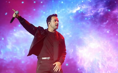 Luis Fonsi en el concierto de Cap Roig.