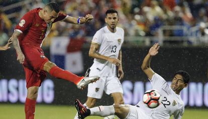 Blas P&eacute;rez, en el partido ante Bolivia. 