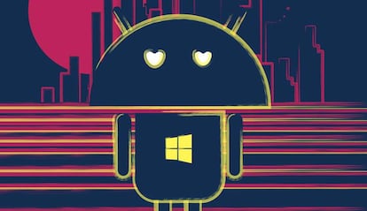 Logo de Android con Windows