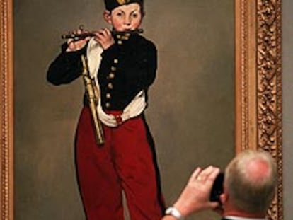 El cuadro <i>El pífano</i>, de Manet, pintado en 1866 (Museo d'Orsay, París).