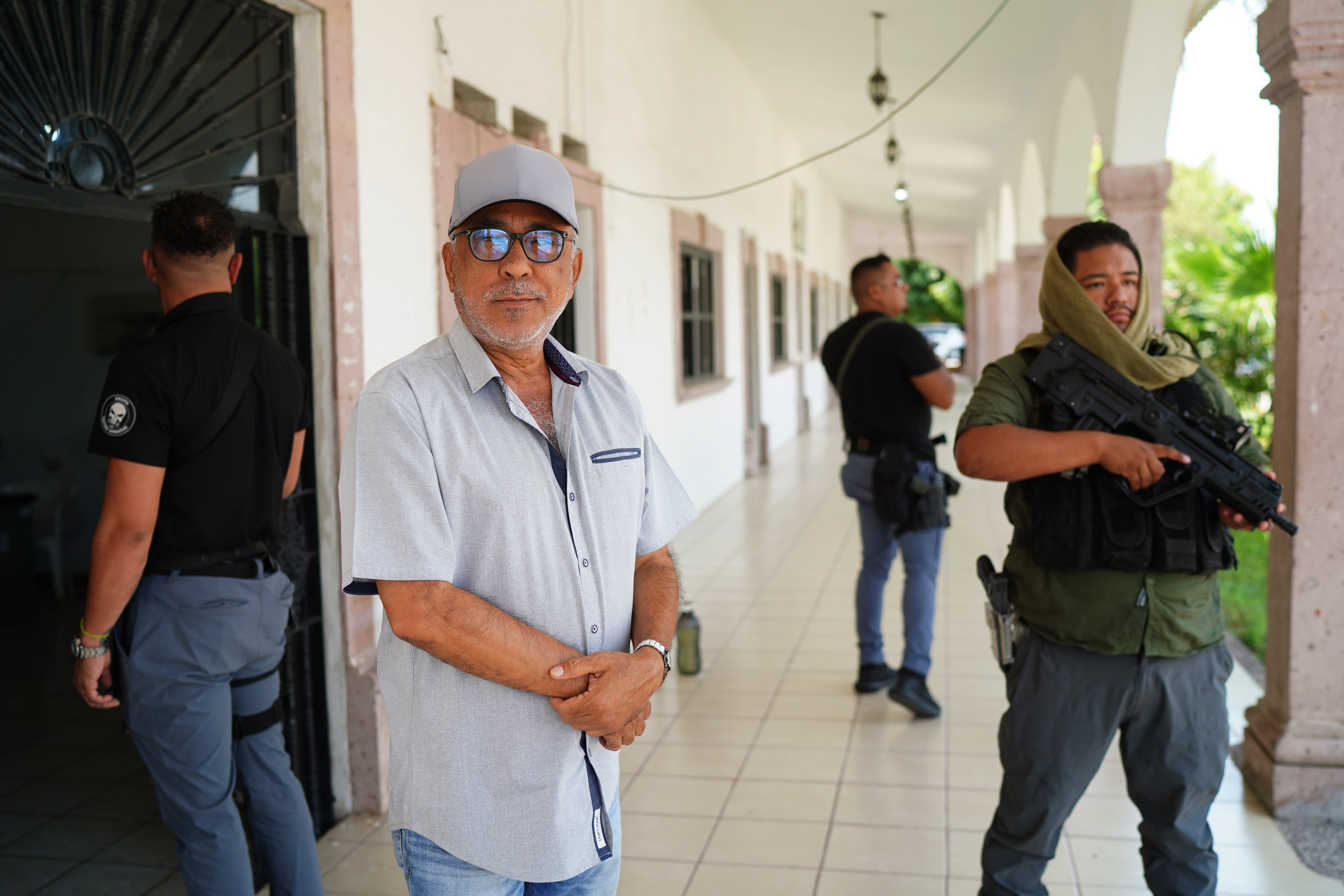 Guadalupe Mora, jefe de tenencia de La Ruana (Michoacán), el 8 de julio.