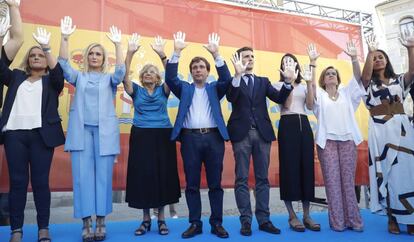 Homenaje a Miguel Ángel Blanco en Madrid.