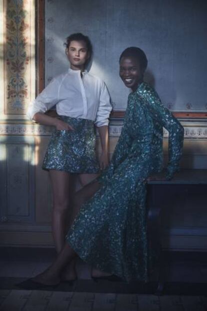 Las modelos Giedrė Dukauskaitė y Aamito Lagum para H&amp;M.