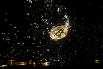 Representación del bitcoin.