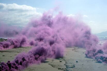 'Purple Atmosphere', de Judy Chicago (1989).