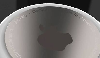 Diseño de concepto de las Airtags de Apple.