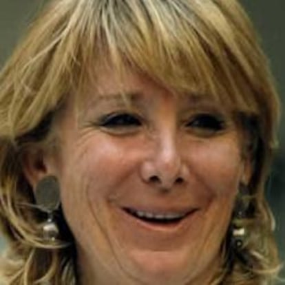 La presidenta de la Comunidad de Madrid, Esperanza Aguirre