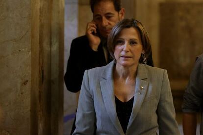 Carme Forcadell, aquest dilluns al Parlament.