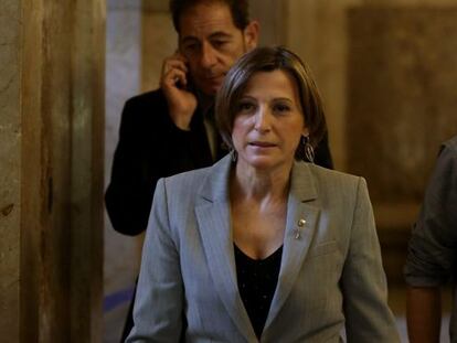 Carme Forcadell, aquest dilluns al Parlament.