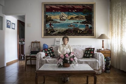 Josefina, de 79 años, se fue del campo de Tiriez (Albacete) a la gran ciudad en los años 60.