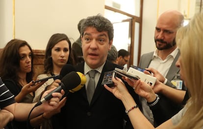 El ministro de Energ&iacute;a, &Aacute;lvaro Nadal, en el Congreso.