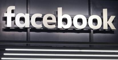 Vista del logotipo de Facebook.