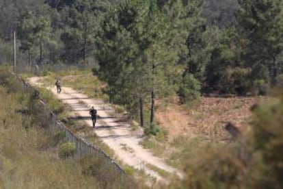 Ronda de la base de Tancos, después del robo.