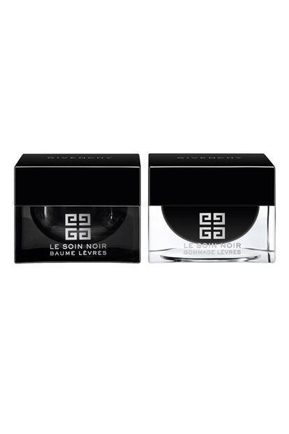 Para los más sofisticados, Le Soin Noir de Givenchy (c.p.v): el pack de exfoliante e hidratante para un tratamiento completo.