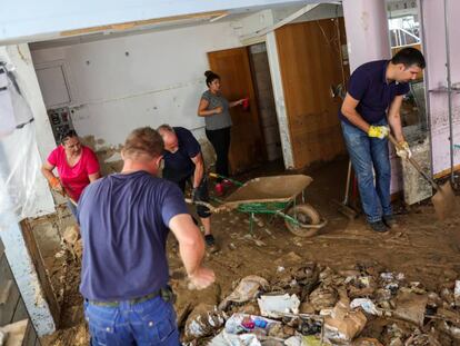 Efectos de la riada en Arganda del Rey por las lluvias