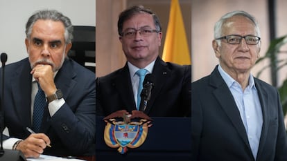 Armando Benedetti, Gustavo Petro y Guillermo Alfonso Jaramillo.