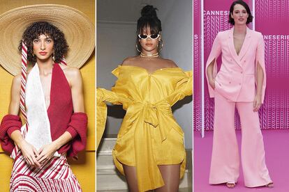 Famosas como Rihanna o la actriz y guionista Phoebe Waller-Bridge (‘Fleabag’) eligen su marca. A la izquierda, uno de los ‘looks’ de la colección p-v 2019.