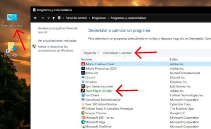 Cómo desinstalar Adobe Flash de tu PC.