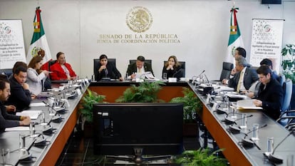 Una de las comparecencias de los 27 aspirantes a la Fiscalía General de México.