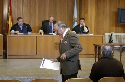 El exregidor de Sada y actual primer teniente de alcalde, Ramón Rodríguez Ares, ayer en la Audiencia de A Coruña.