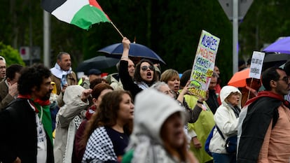 Manifestación este sábado Madrid para denunciar "el genocidio en Palestina" y el comercio de armas con Israel EFE/Víctor Lerena