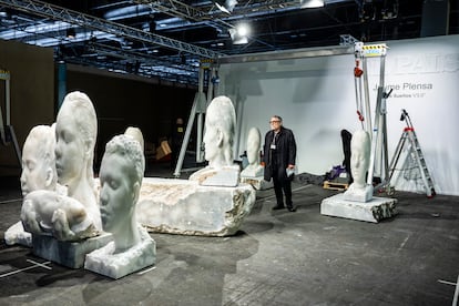 Jaume Plensa en el espacio de ARCO de EL PAÍS.